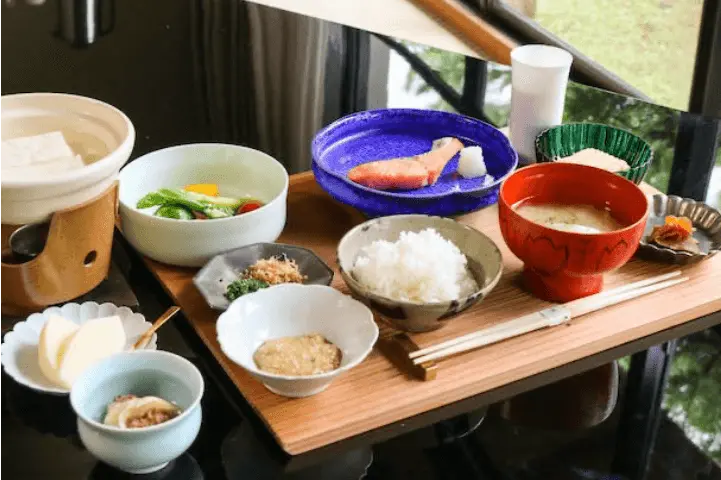 Traditional Japanese breakfast